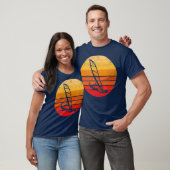 Windsurfen Geschenk Retro Sonnenuntergang Vintag T-Shirt (Unisex)