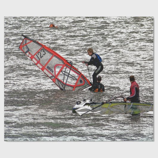 WINDSURFEN GESCHENKPAPIER (Flach)