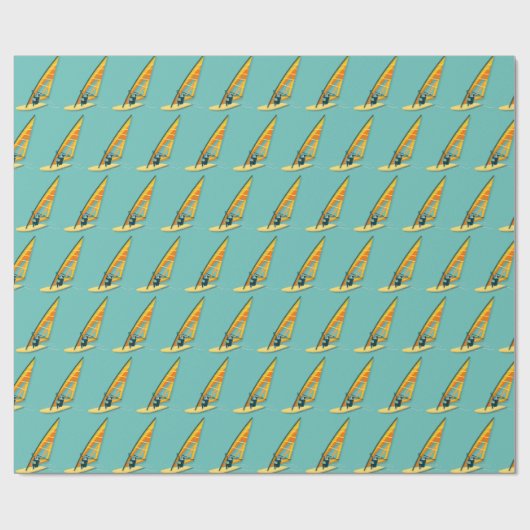 Windsurfen Geschenkpapier (Flach)