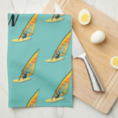 Windsurfen Geschirrtuch (Viertel Falte)