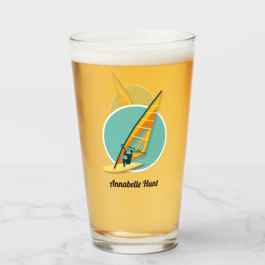 Windsurfen Glas (Vorne (Gefüllt))