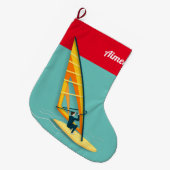 Windsurfen Großer Weihnachtsstrumpf (Vorderansicht (hängend))