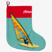 Windsurfen Großer Weihnachtsstrumpf (Vorderseite)