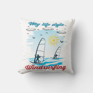 Windsurfen ist mein lebensschönes Kissen