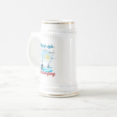 Windsurfen ist mein Lebensstil Bierglas (Vorderseite Links)