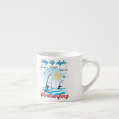 Windsurfen ist mein Lebensstil Espressotasse (Rechts)