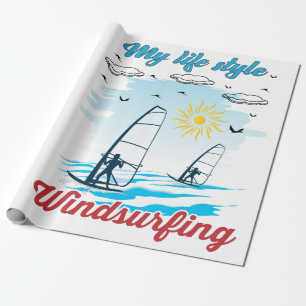 Windsurfen ist mein Lebensstil Geschenkpapier