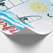 Windsurfen ist mein Lebensstil Geschenkpapier (Ecke)