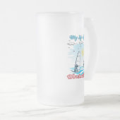 Windsurfen ist mein Lebensstil Mattglas Bierglas (VorderseiteRechts)