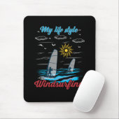 Windsurfen ist mein Lebensstil Mousepad (Mit Mouse)