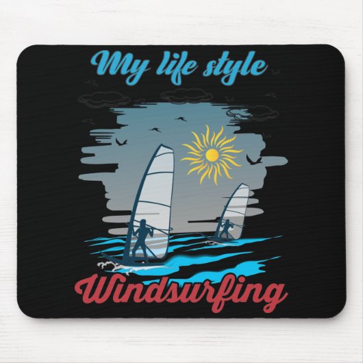 Windsurfen ist mein Lebensstil Mousepad (Vorne)