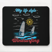 Windsurfen ist mein Lebensstil Mousepad (Vorne)