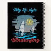 Windsurfen ist mein Lebensstil Notizblock (Rückseite)