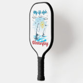 Windsurfen ist mein Lebensstil Pickleball Schläger (Links)