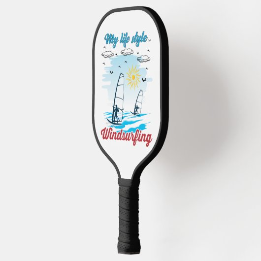 Windsurfen ist mein Lebensstil Pickleball Schläger (Links)