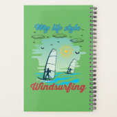 Windsurfen ist mein Lebensstil Planer (Rückseite)