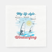 Windsurfen ist mein Lebensstil Serviette (Vorderseite)