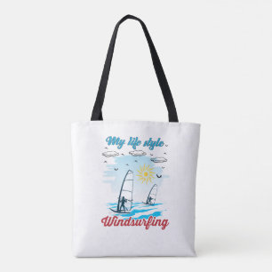 Windsurfen ist mein Lebensstil Tasche