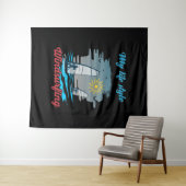 Windsurfen ist mein Lebensstil Wandteppich (Beispiel (Horizontal))