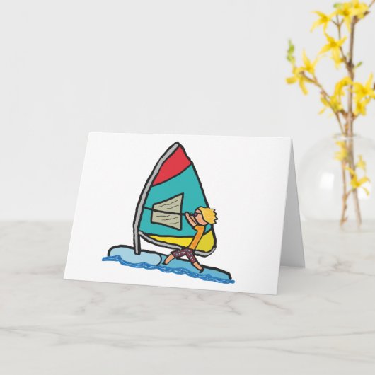 Windsurfen Karte (Gelbe Blume)