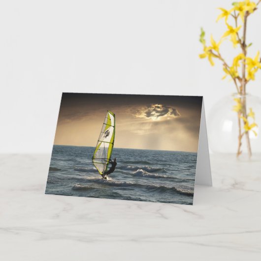 Windsurfen Karte (Gelbe Blume)
