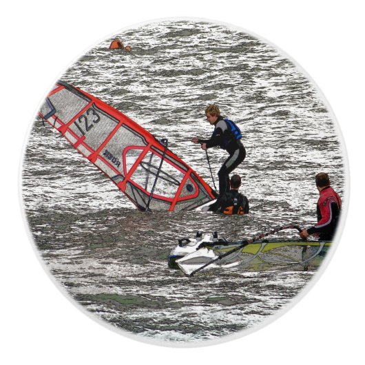 WINDSURFEN KERAMIKKNAUF (Vorderseite)