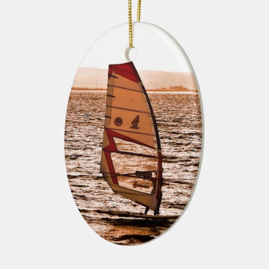 WINDSURFEN KERAMIKORNAMENT (Links)