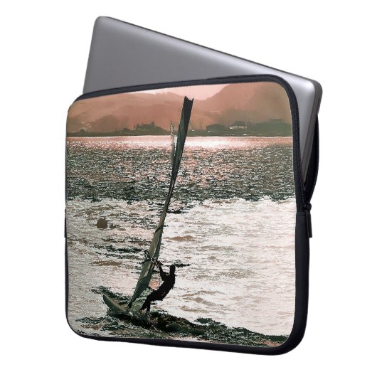 WINDSURFEN LAPTOPSCHUTZHÜLLE (Vorderseite Links)