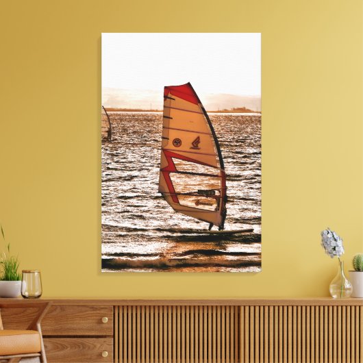 WINDSURFEN LEINWANDDRUCK (Insitu (Wohnzimmer))