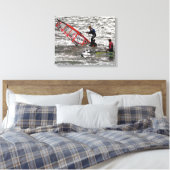 WINDSURFEN LEINWANDDRUCK (Insitu (Schlafzimmer))