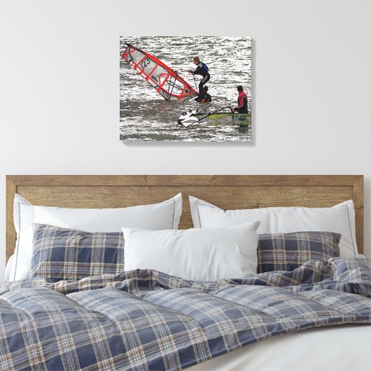 WINDSURFEN LEINWANDDRUCK (Insitu (Schlafzimmer))