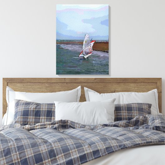 WINDSURFEN LEINWANDDRUCK (Insitu (Schlafzimmer))