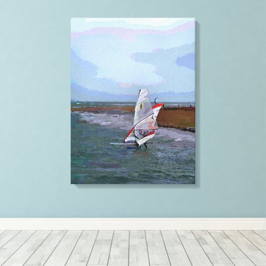 WINDSURFEN LEINWANDDRUCK (Insitu (Holzboden))