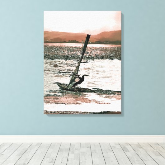WINDSURFEN LEINWANDDRUCK (Insitu (Holzboden))