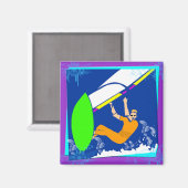 Windsurfen Magnet (Vorderseite/Rückseite)