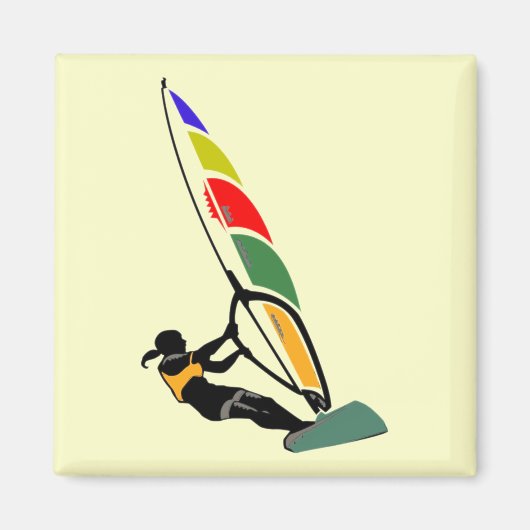 Windsurfen mit Spannung Magnet (Vorne)
