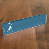 Windsurfen Namensplakette (Seite)