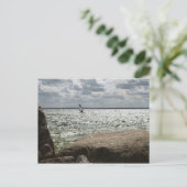 Windsurfen - Postkarte (Stehend Vorderseite)