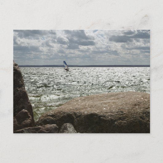 Windsurfen - Postkarte (Vorderseite)