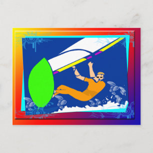 Windsurfen Postkarte