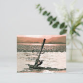 WINDSURFEN POSTKARTE (Stehend Vorderseite)