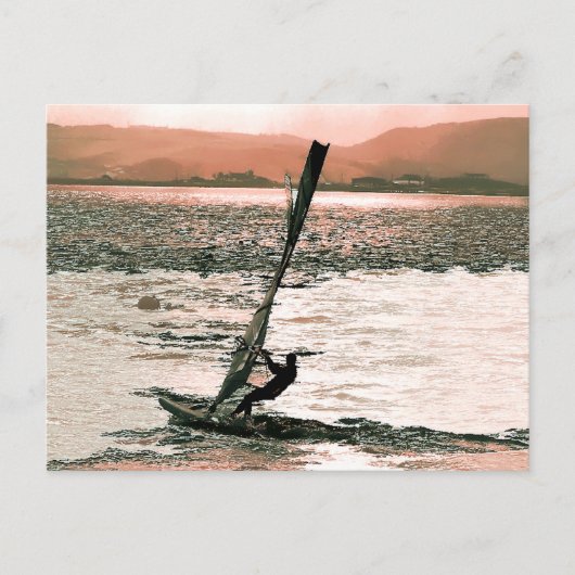 WINDSURFEN POSTKARTE (Vorderseite)