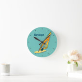 Windsurfen Runde Wanduhr (Zuhause)