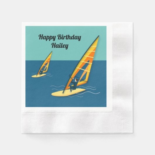 Windsurfen Serviette (Vorderseite)