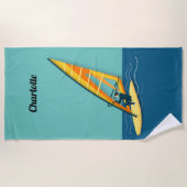 Windsurfen Strandtuch (Vorderseite)