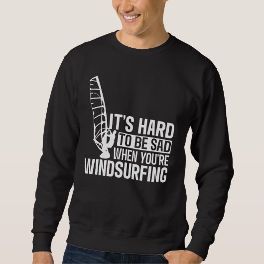 Windsurfen Surfboard Wassersport Sweatshirt (Vorderseite)