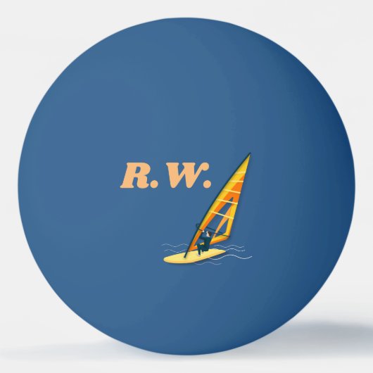 Windsurfen Tischtennisball (Vorderseite)
