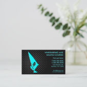 Windsurfen und Segeln benutzerdefinierter Visitenk Visitenkarte (Stehend Vorderseite)