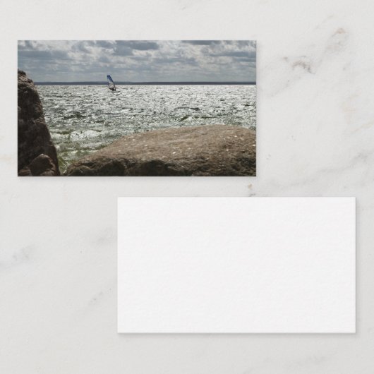 Windsurfen - Visitenkarte (Vorne/Hinten)