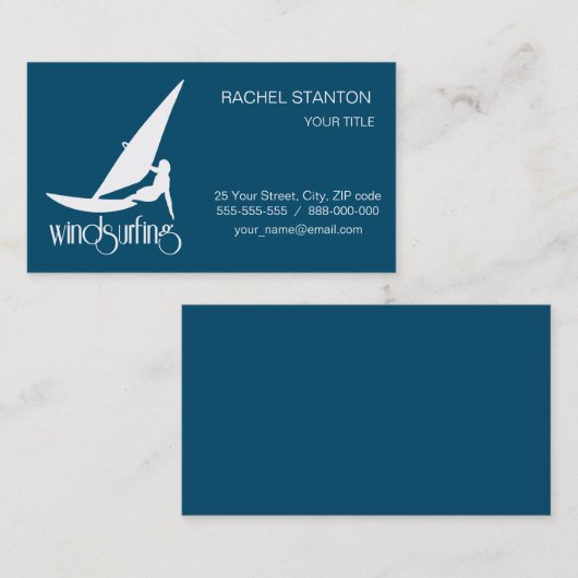 Windsurfen Visitenkarte (Vorne/Hinten)